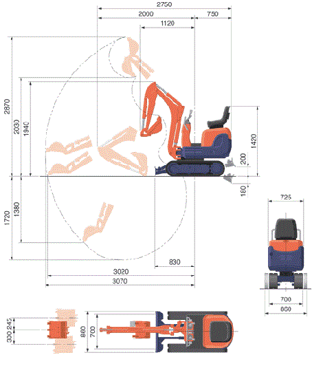 ������ ���� ����������� Kubota K008-3